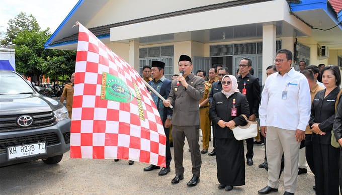 Bupati Eddy Launching Penyaluran Cadangan Pangan Pemerintah