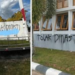 Aksi Aliansi Masyarakat Melawan Berlangsung 'Alot' Gedung Milik Rakyat Dicoret IMG-20240824-WA0002