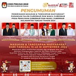 KPU Buka Kesempatan ke Masyarakat Memberikan Tanggapan terhadap Paslon Gubernur dan Wakil Gubernur Kalteng IMG-20240914-WA0003