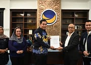Bapaslon Ahmad Rifai – Ahmad Jayadikarta Terima BKWK dari Partai NasDem untuk Berkontestasi di Pilkada Pulang Pisau