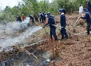 UPT Laboratorium Lahan Gambut–CIMTROP UPR Bersama Shabondama Soap  Jepang Mendemonstrasikan Pemadaman Kebakaran Gambut Berbasis Sabun