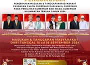 KPU Buka Kesempatan ke Masyarakat Memberikan Tanggapan terhadap Paslon Gubernur dan Wakil Gubernur Kalteng
