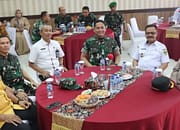 TNI dan Pemko Palangka Raya Bahas Ketahanan Wilayah dan Pangan