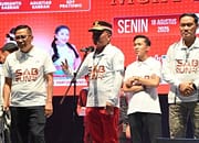 Gubernur Agustiar Lepas Sabrun Night Run 5K, Doorprize Motor hingga Mesin Cuci Jadi Daya Tarik