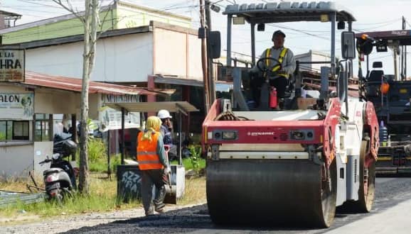 Proyek Infrastruktur Jalan di Palangka Raya Capai 40 Persen