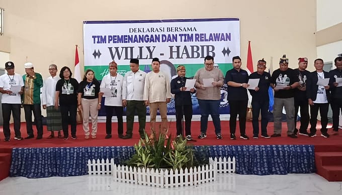 Makin Menyala, Dua Paslon Bupati dan Wakil Bupati Kompak Menangkan Willy-Habib di Kapuas