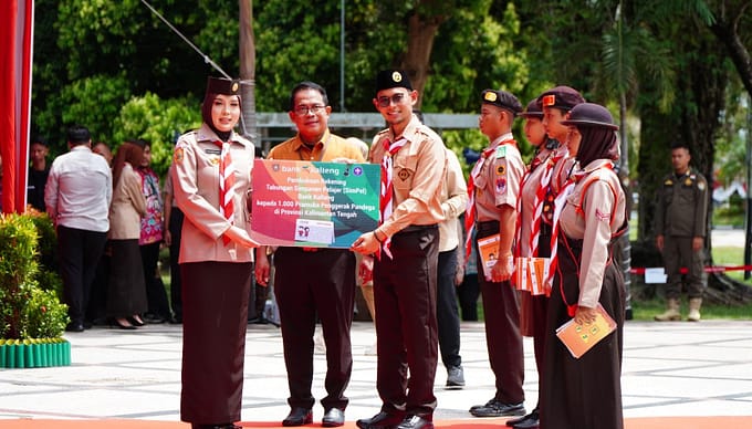 Pramuka Kalimantan Tengah Gerakkan Literasi Menabung Sejak Dini