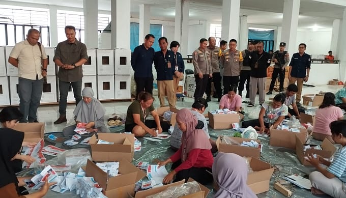 KPU Kalteng Pastikan Semua Logistik Pilkada Sampai dengan Aman di Kabupaten/Kota