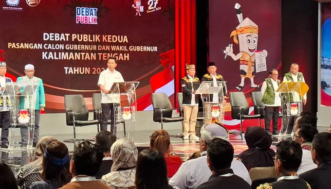 Meski Tak Dihadiri Cawagub 02, Debat Publik Kedua Pilgub Kalteng Berlangsung Sukses
