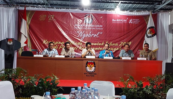 Terkait Kesiapan Pilkada Serentak, KPU Kalteng Gelar Acara  Ngobrol Bareng Media