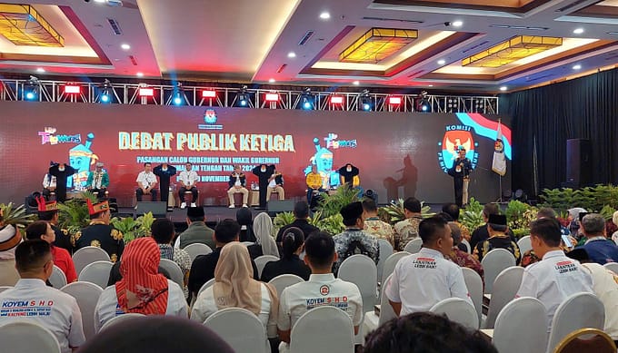 Debat Publik Ketiga Pilgub Kalteng 2024 Berlangsung Dinamis, Masyarakat Semakin Antusias Menentukan Pilihan
